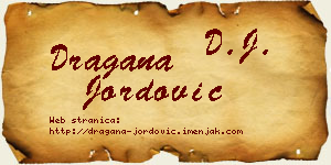 Dragana Jordović vizit kartica